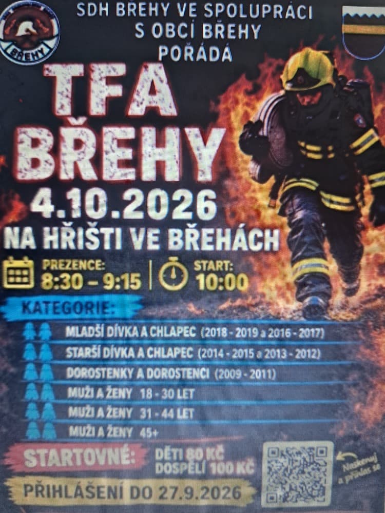 Plakát závodů TFA Břehy